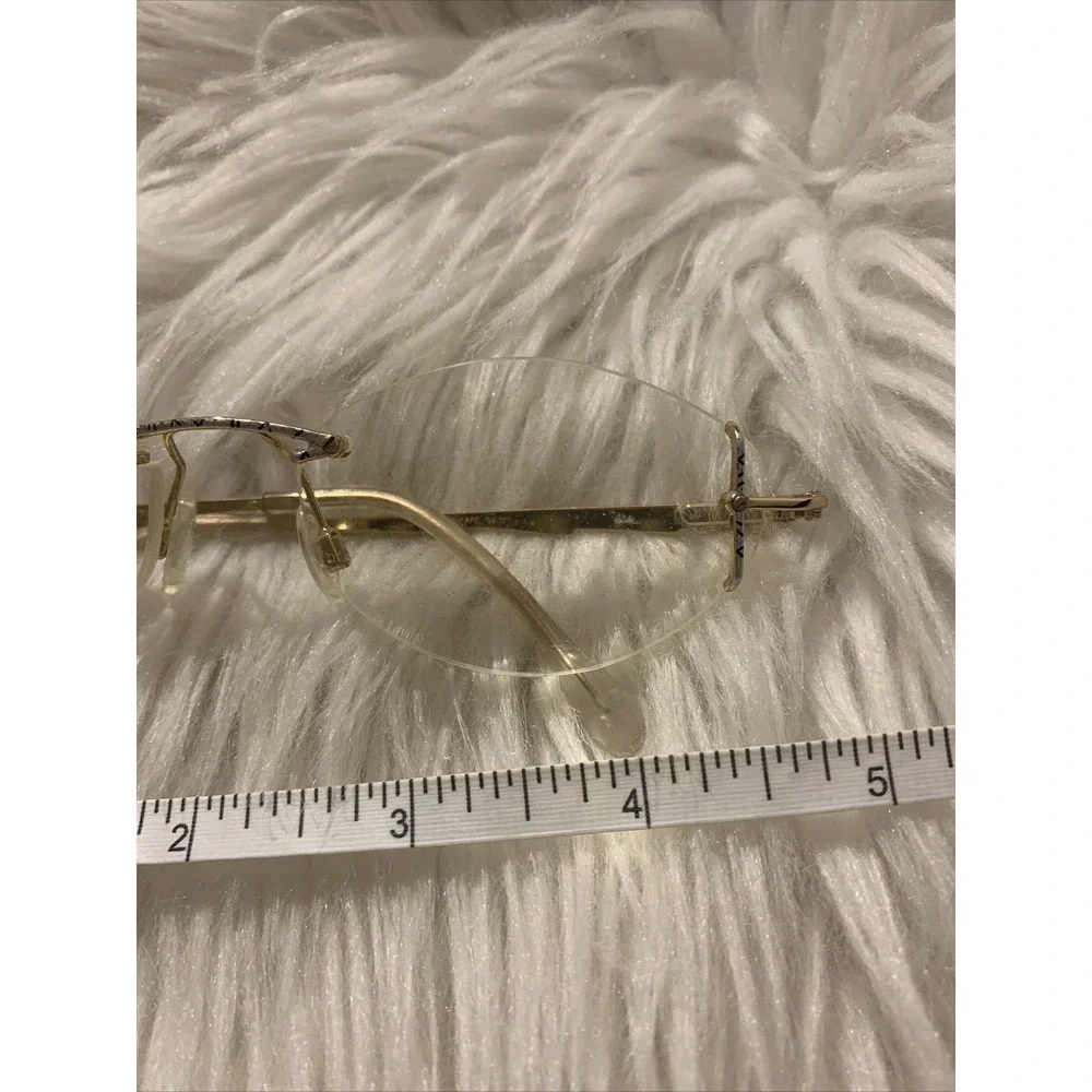 cazal womens eyeglasses Frames Moc 420 Col 818 Metal Gold Tone W Case